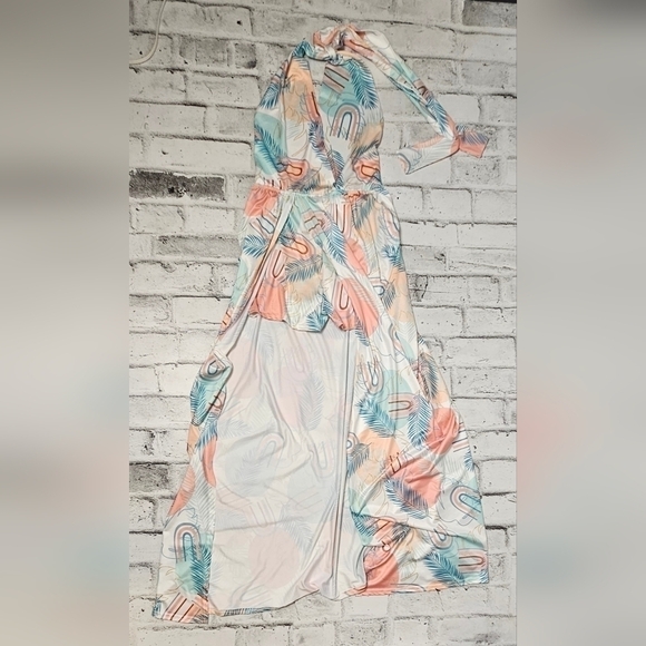 CBR Halter Romper / Maxi Dress - Picture 5 of 8